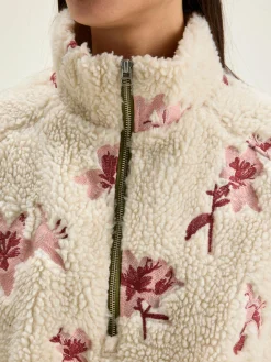 Bellerose Alixe Teddy Sweatshirt Ecru New