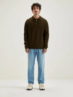 Bellerose Allos Polo-style Trui Olive Best