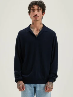 Bellerose Alot Polo-style Trui Blue nights Clearance