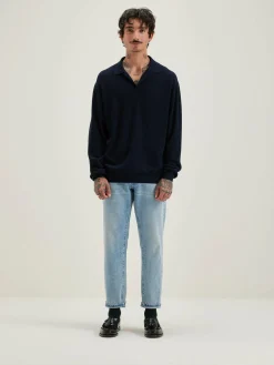 Bellerose Alot Polo-style Trui Blue nights Clearance