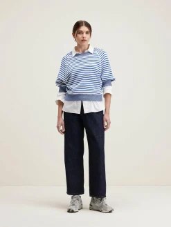 Bellerose Anglet Ronde-hals Trui Gitane / Vintage white