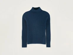 Bellerose Ayre Hoge Hals Trui Blue jeans Sale