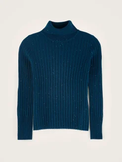 Bellerose Ayre Hoge Hals Trui Blue jeans Sale