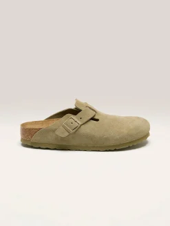 Birkenstock Boston Suede Leder Voor Vrouwen New