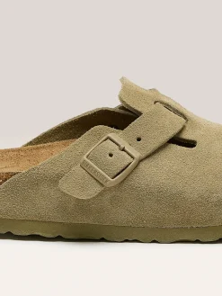 Birkenstock Boston Suede Leder Voor Vrouwen New