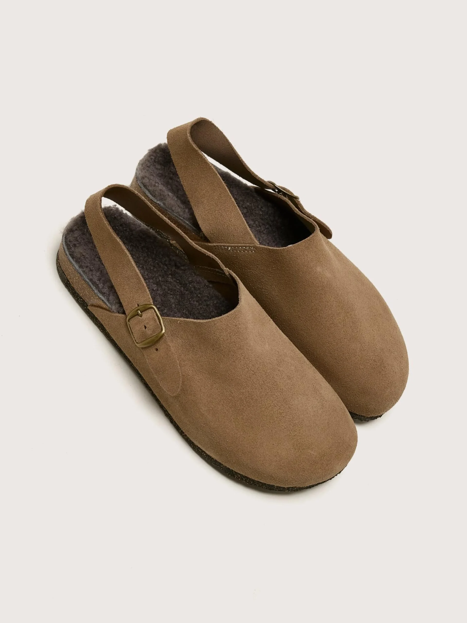 Bosabo Taupe Suède Klompen Best