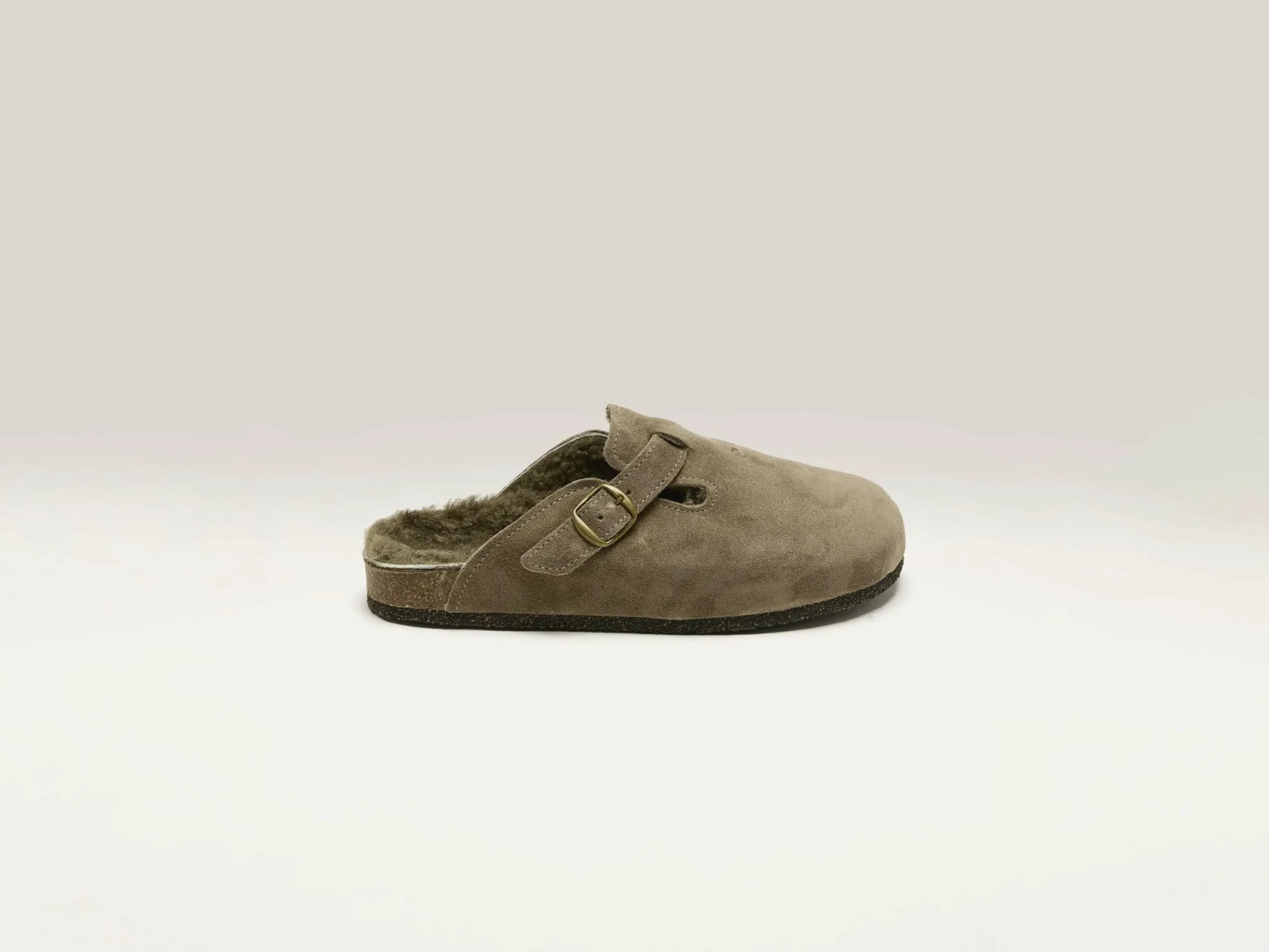 Bosabo Taupe Velours Klompen Online