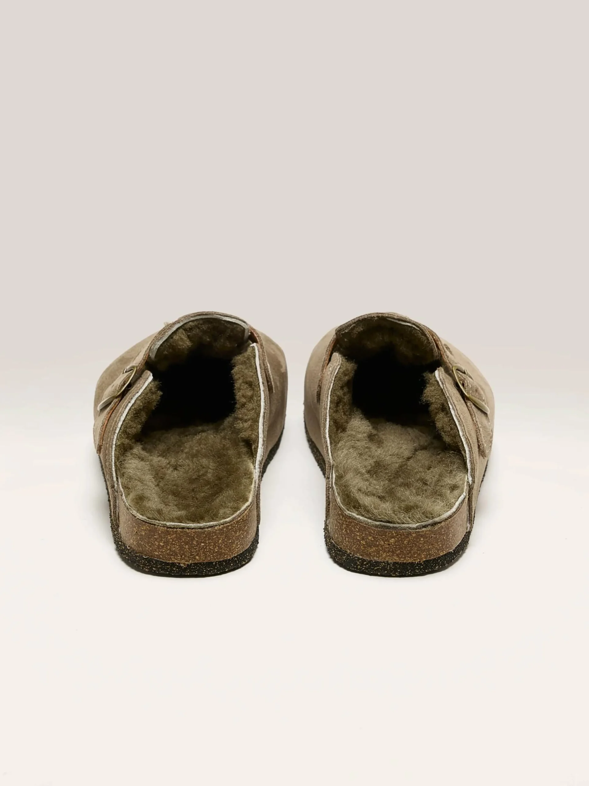 Bosabo Taupe Velours Klompen Online