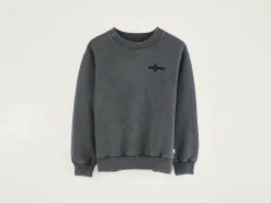Bellerose Chami Ronde Hals Sweatshirt Black sand Hot