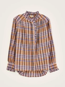 Bellerose Claudia Geruite Blouse Copper / Light rose New