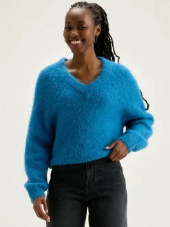 Bellerose Daruz Cropped Trui Ocean Discount