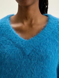 Bellerose Daruz Cropped Trui Ocean Discount