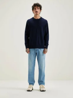 Bellerose Dilliv Ronde Hals Trui Navy