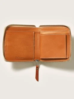 Bellerose Dolhar Portemonnee Met Rits Cognac Clearance