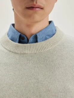 Bellerose Donoon Ronde Hals Trui Oyster Outlet