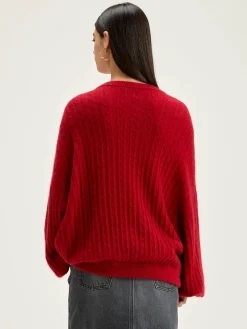 Bellerose Dukas Cropped Trui Ecarlate Discount