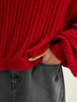 Bellerose Dukas Cropped Trui Ecarlate Discount