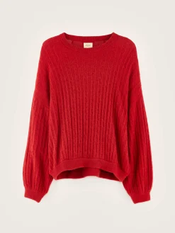 Bellerose Dukas Cropped Trui Ecarlate Discount