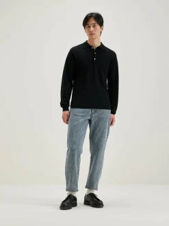 Bellerose Dynol Polo-style Trui Black blue