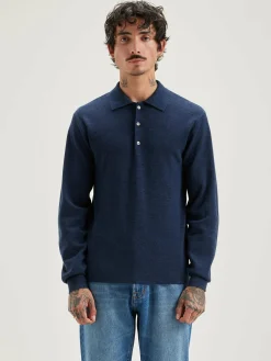 Bellerose Dynol Polo-style Trui Night shadow Online