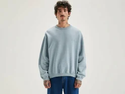 Bellerose Fabien Ronde Hals Sweatshirt Chambray Discount
