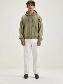 Bellerose Falkon Hoodie Met Rits Military Sale