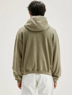Bellerose Falkon Hoodie Met Rits Military Sale