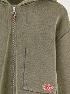 Bellerose Farino Hoodie Met Ritssluiting Moss Hot