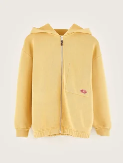 Bellerose Farino Hoodie Met Ritssluiting Cornflakes Clearance