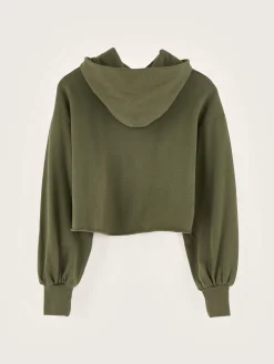 Bellerose Felico Cropped Hoodie Moss Clearance