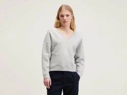 Bellerose Fellow V-hals Sweatshirt Heather grey Online