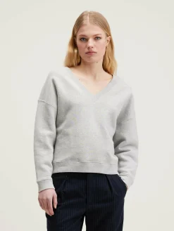 Bellerose Fellow V-hals Sweatshirt Heather grey Online