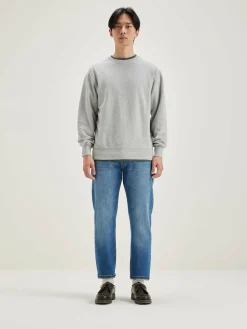 Bellerose Flake Ronde Hals Sweatshirt Heather grey Hot
