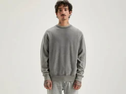 Bellerose Flake Ronde Hals Sweatshirt Deep grey Hot