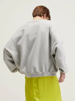 Bellerose Flips Ronde Hals Sweatshirt Heather grey New