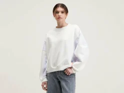 Bellerose Flips Ronde Hals Sweatshirt Vintage white Discount