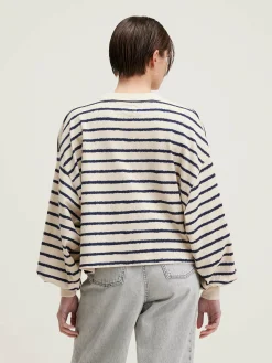 Bellerose Franco Pofmouwen T-shirt Antique white Online