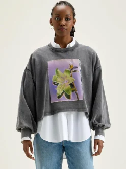 Bellerose Franco Pofmouwen T-shirt Black beauty