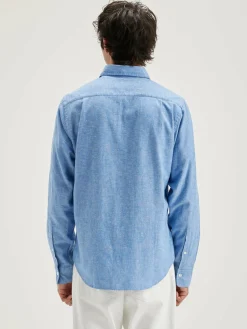 Bellerose Franklin Popeline Hemd Blue Online