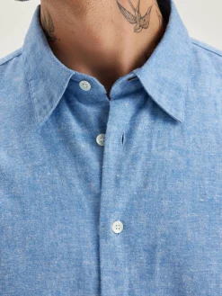 Bellerose Franklin Popeline Hemd Blue Online