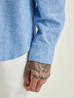 Bellerose Franklin Popeline Hemd Blue Online