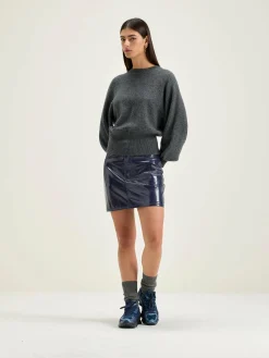 Bellerose Ganto Ronde Hals Trui Mid grey Hot