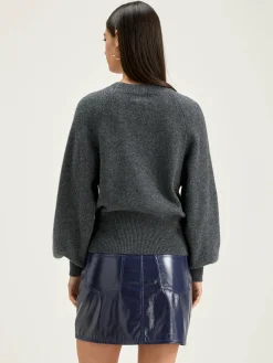 Bellerose Ganto Ronde Hals Trui Mid grey Hot