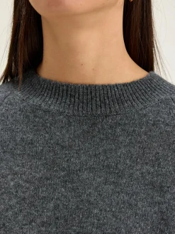 Bellerose Ganto Ronde Hals Trui Mid grey Hot