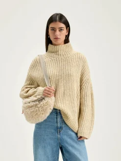 Bellerose Gap Trechterhals Trui Oatmeal Outlet