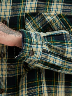 Bellerose Grown Geruit Overhemd Deep well / Sea pine