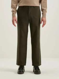 Bellerose Jaggot Rechte Broek Dark olive New