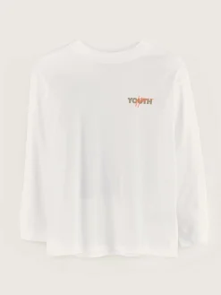 Bellerose Kellos Lange Mouwen T-shirt White Clearance