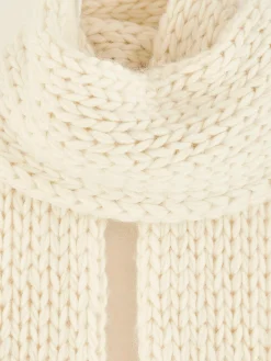 Bellerose Kou Gebreide Sjaal Ivory New