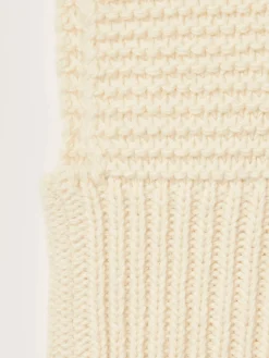Bellerose Koukou Gebreide Balaclava Ivory Discount
